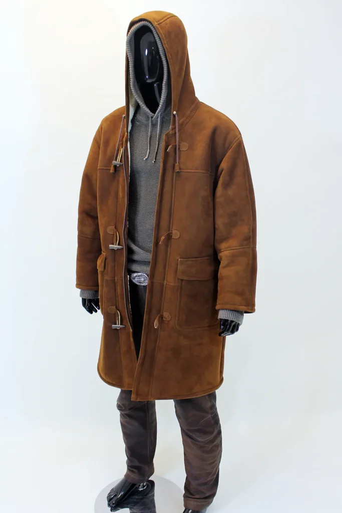 Duffelcoat aus Merinolammfell